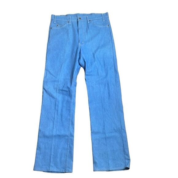 70s Vintage Mens Bootcut Jeans The Great Plains Clothing Co 35” x 32.5” - Picture 1 of 8